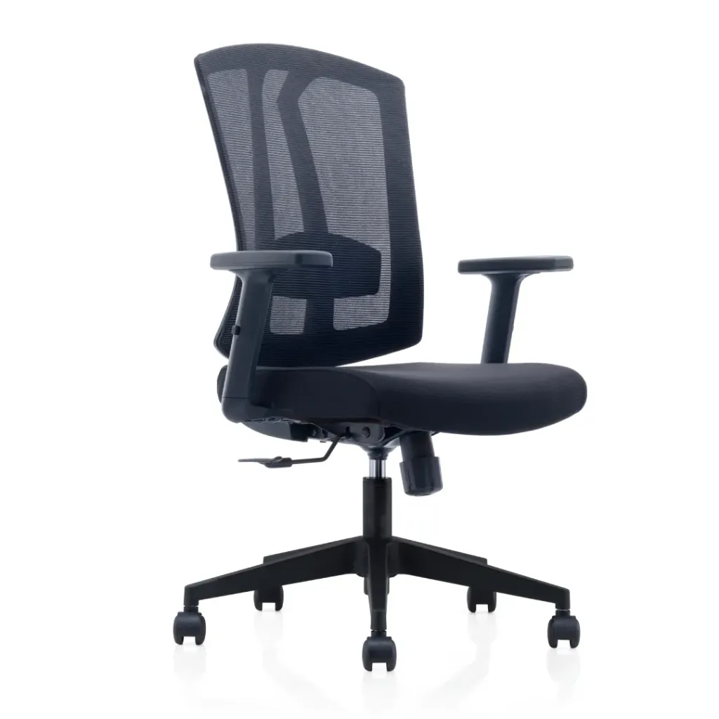 [SZ-CH-267B-NL-BL] Vertex mid back chair (Black)