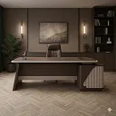 Montero executive desk with side credenza