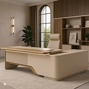Zorario executive desk with side credenza