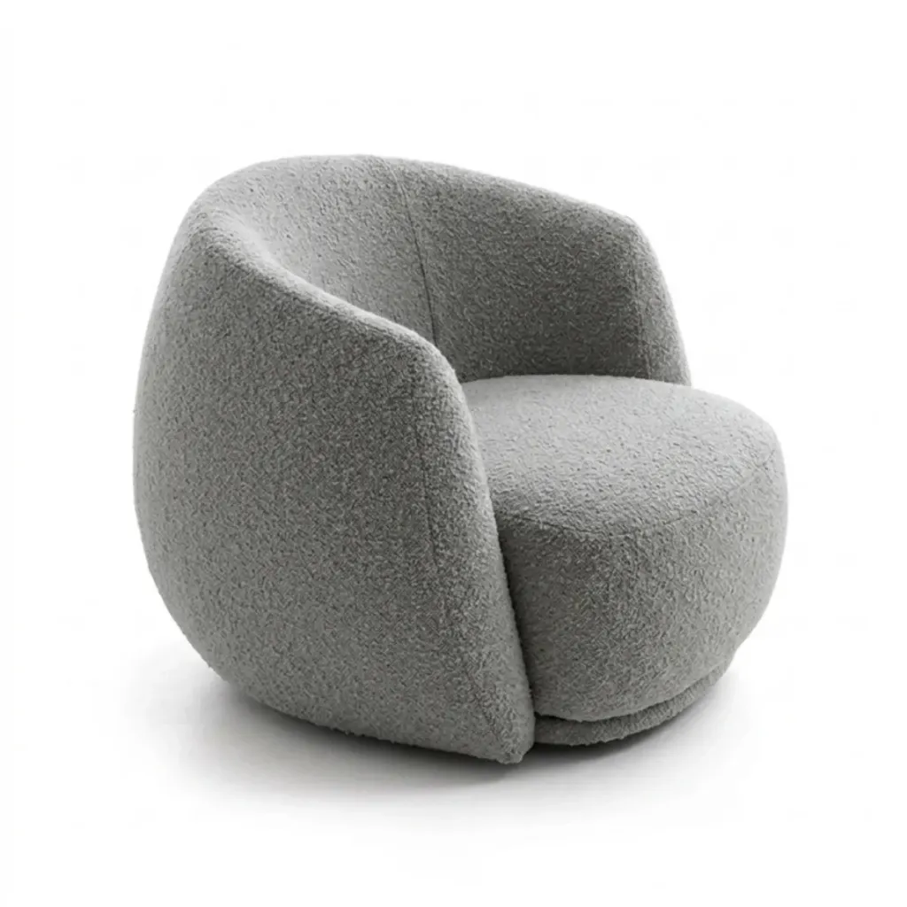 [REFO-1S-GY] Refo curved sofa (Grey, Single Seater)