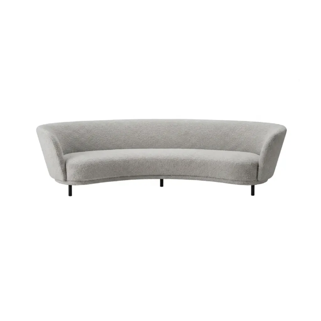 [STYL-2S-GY] Styl curved sofa (Grey, Two Seater)