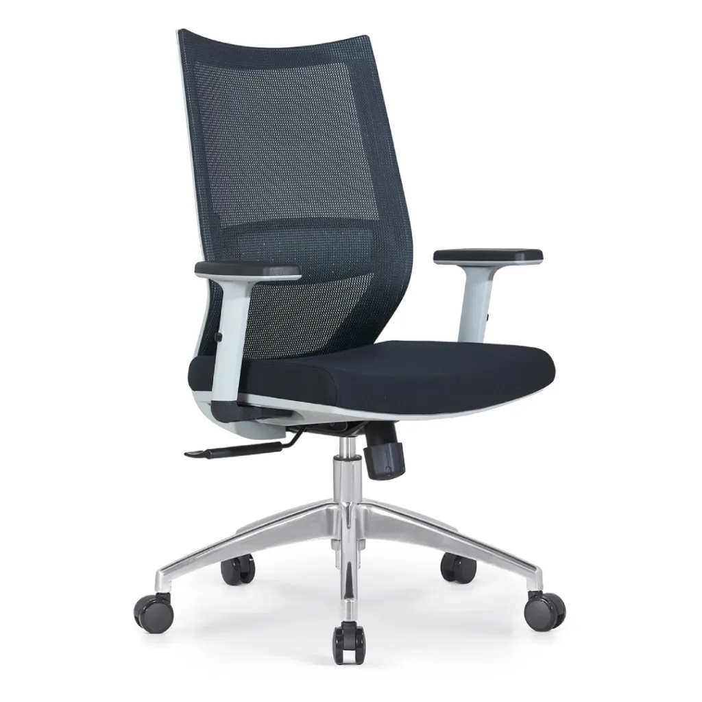 [SZ-HY-718B-BS] Nol mid back chair (White)