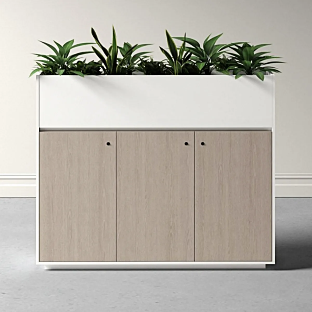 Medium cabinet with planter box