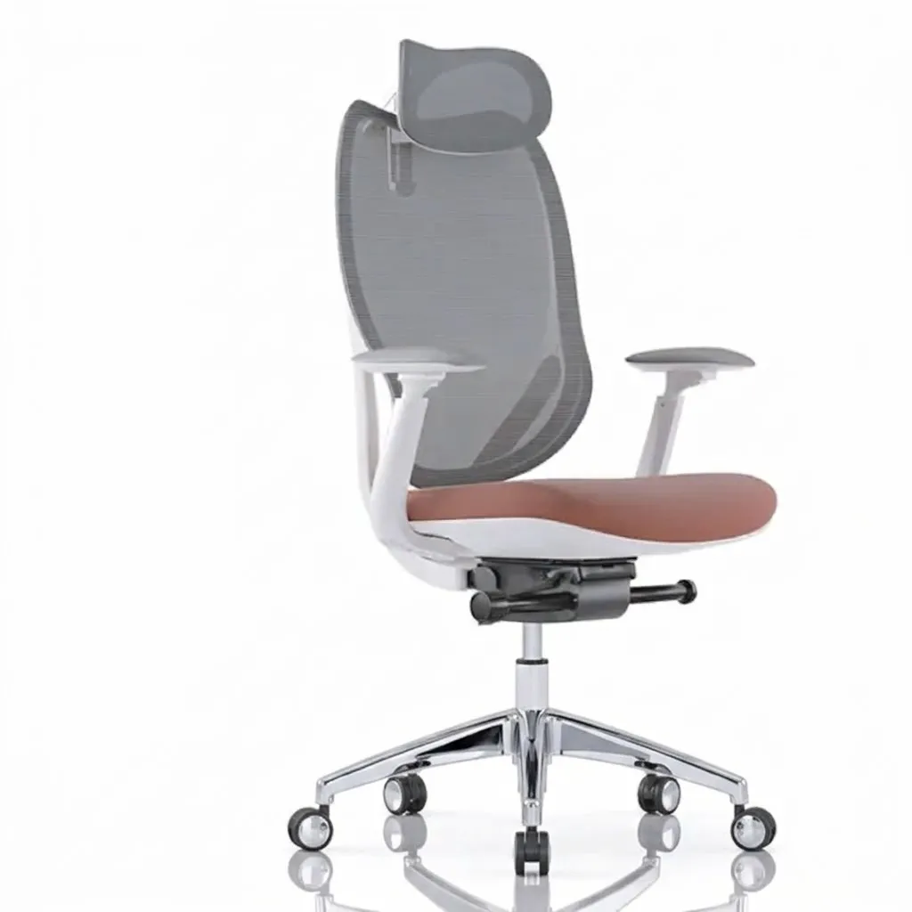 Tulip chair (ظهر عالٍ, أبيض, مصقول)