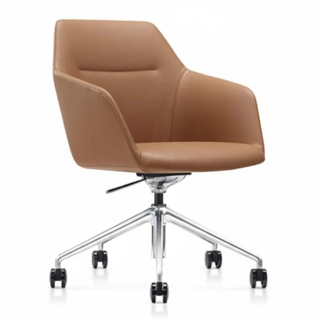 [COMFY-MB-AL-TN] Comfy chair (Mid back, Tan)
