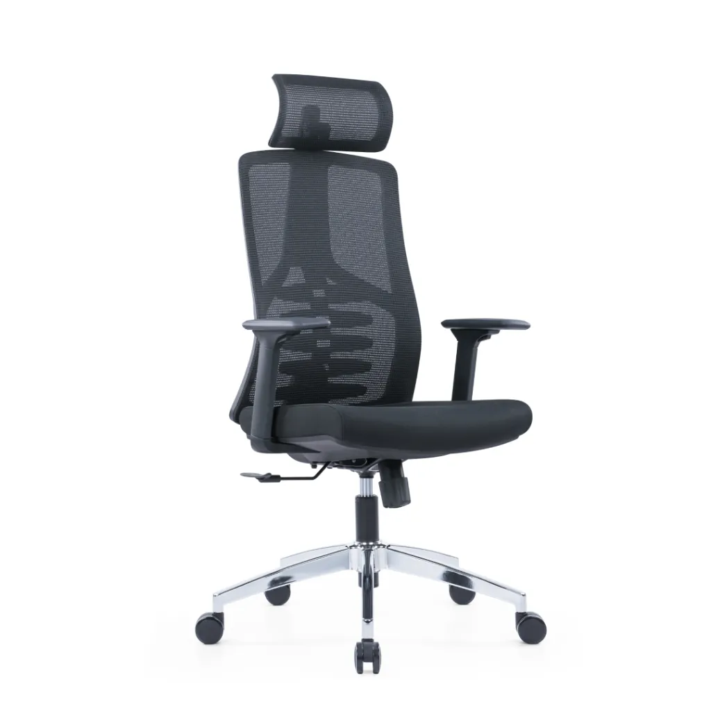 [SZ-CH-359A] Spine high back chair (Black)