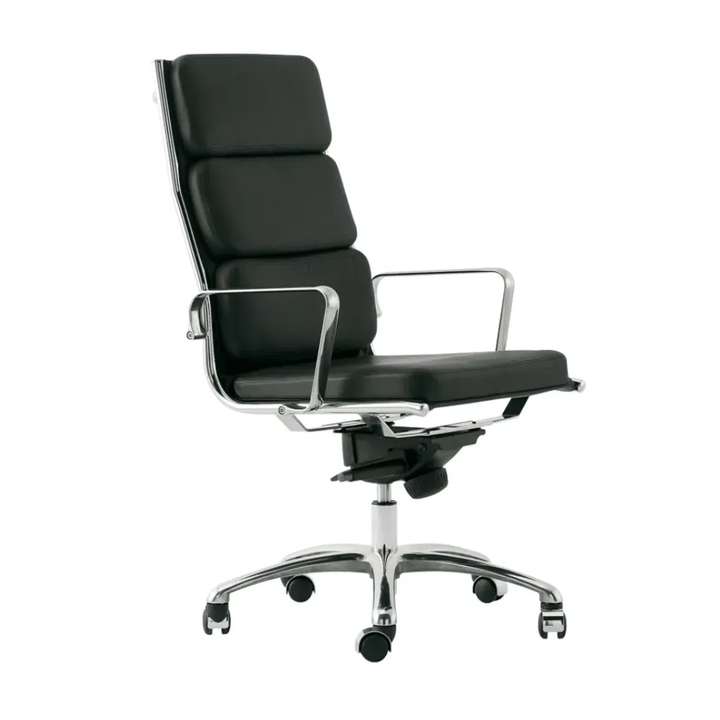 [4DI1802-BL] Light high back chair (Black)