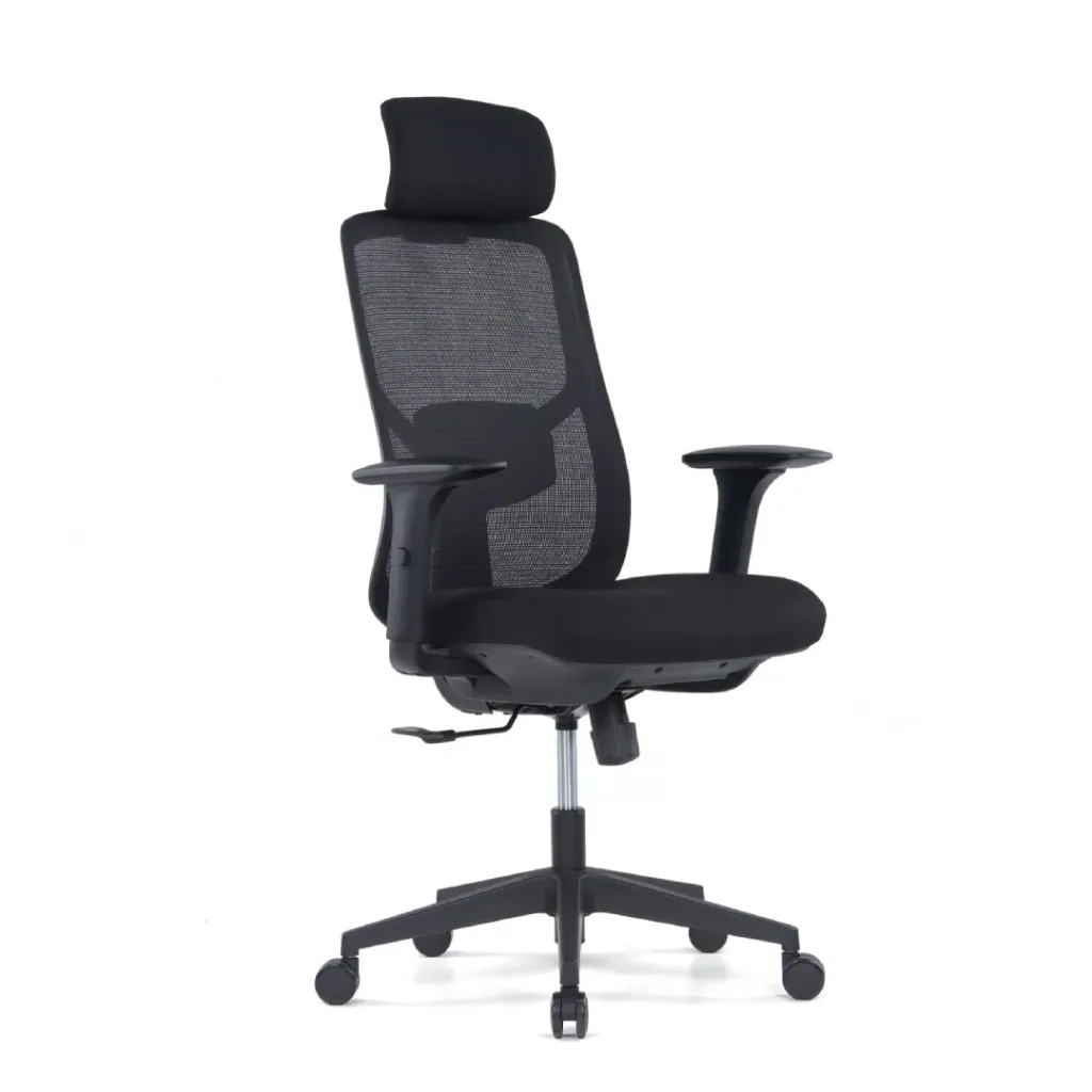 [SZ-CH-523A] Luxe high back chair (Black)