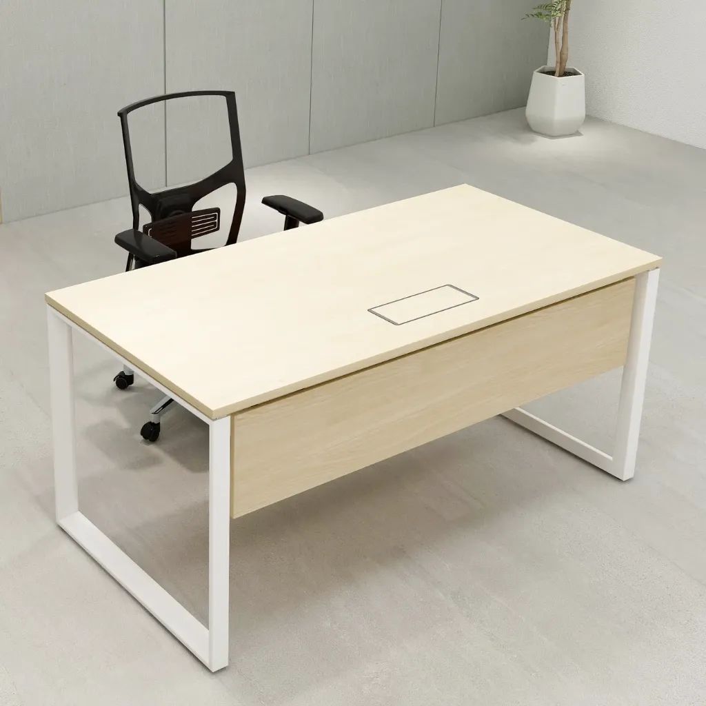 [OPO-SD-14075B-WL-OA] Opera straight desk (1400) (White)