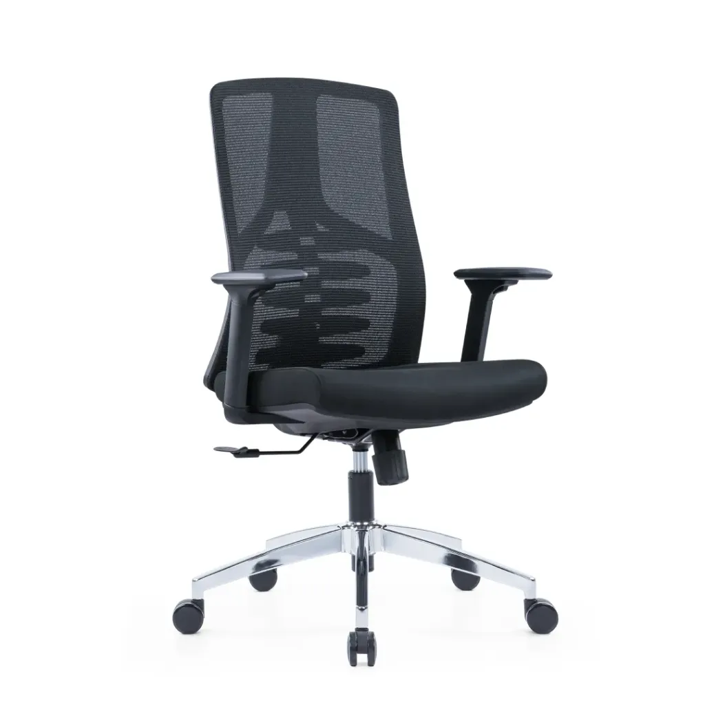 [SZ-CH-359B] Spine mid back chair (Black)