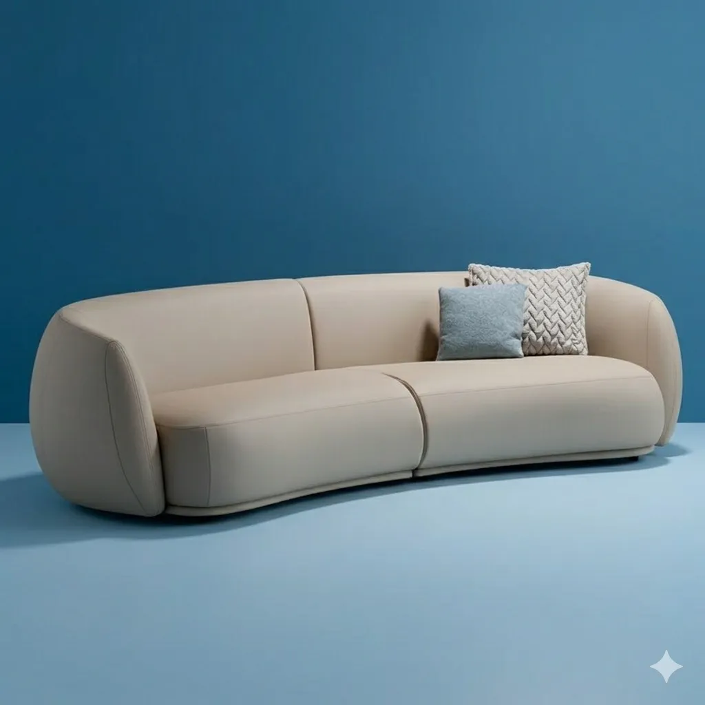 Keith curved sofa