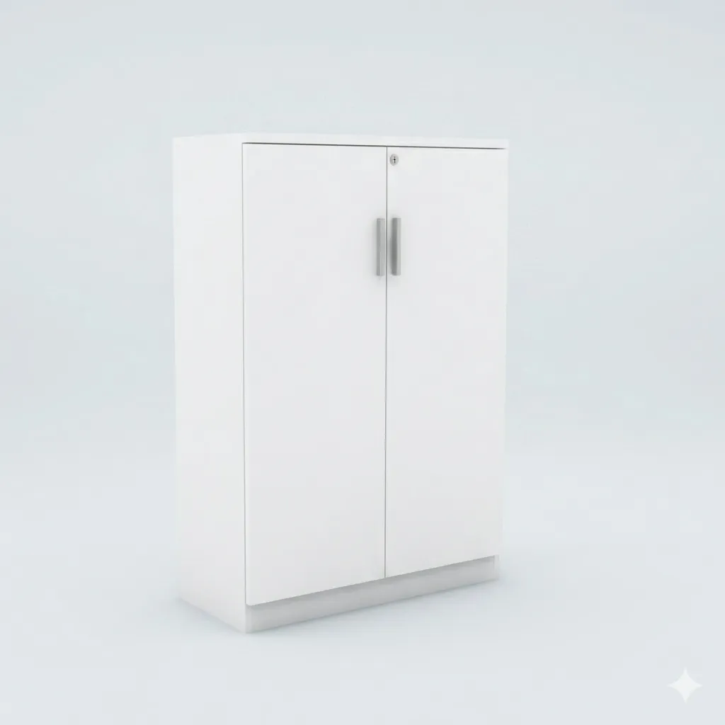 [CS-0812-WT] Medium Cabinet (800) (Swing, White)