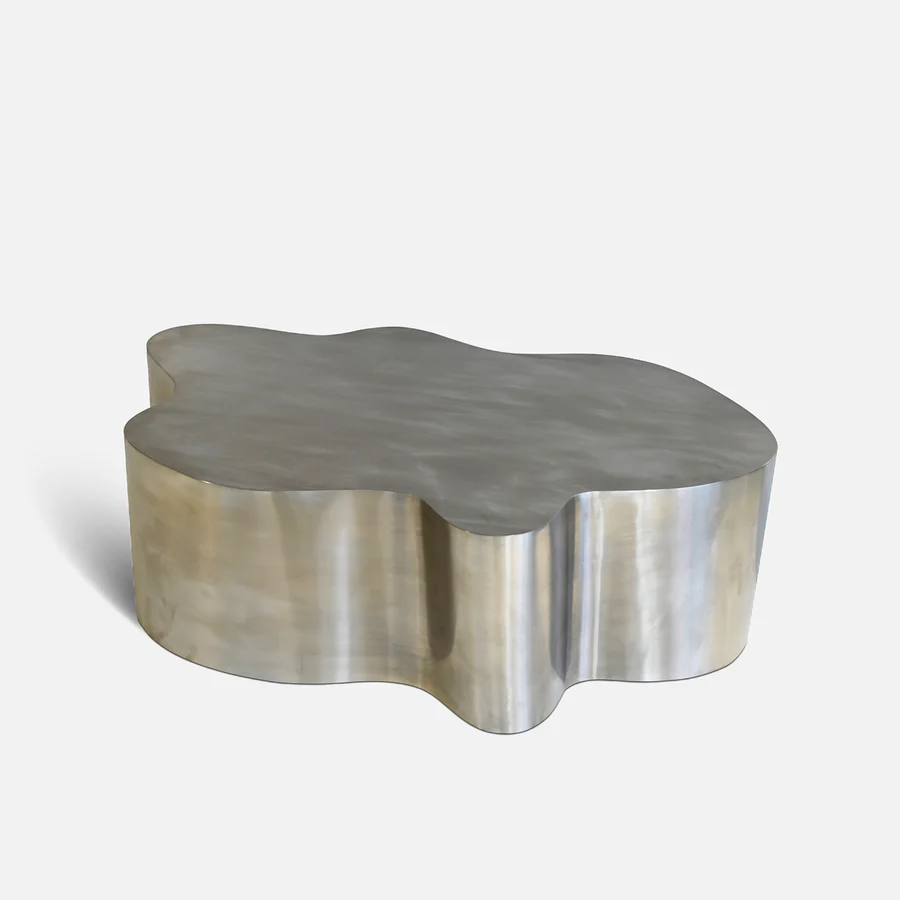 Amoeba Coffee table-Stainless steel