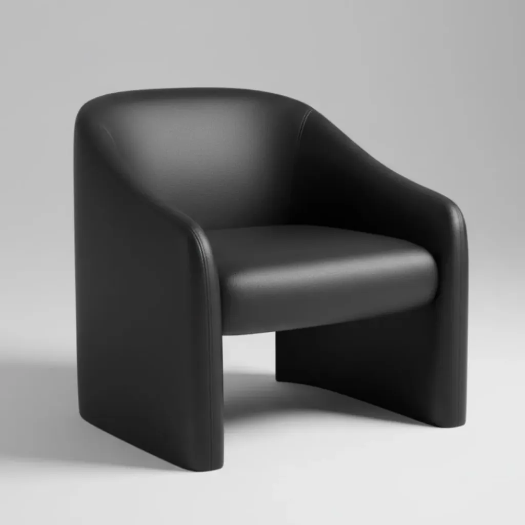 [ELA-1S-BL] Ela Single Seater Sofa (Black)