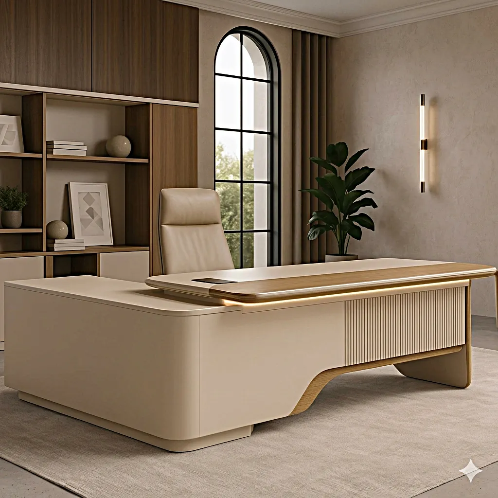 [BFT OD ZK - V7 200] Zorario Executive desk with side credenza (2000)