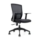 Homme mid back chair-Black