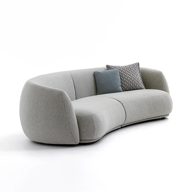Refo curved two seater sofa