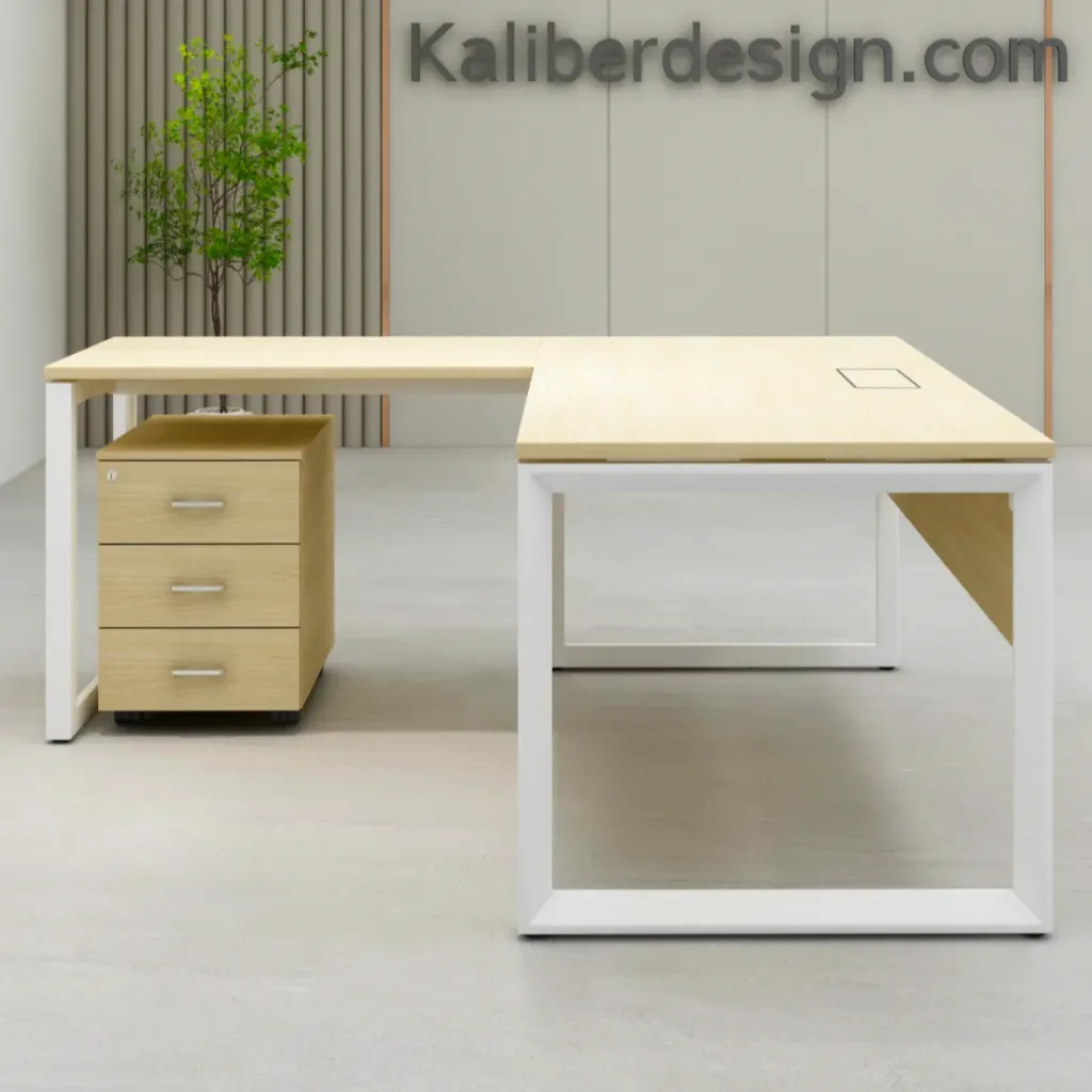 Opera L-shape desk with return (1600)