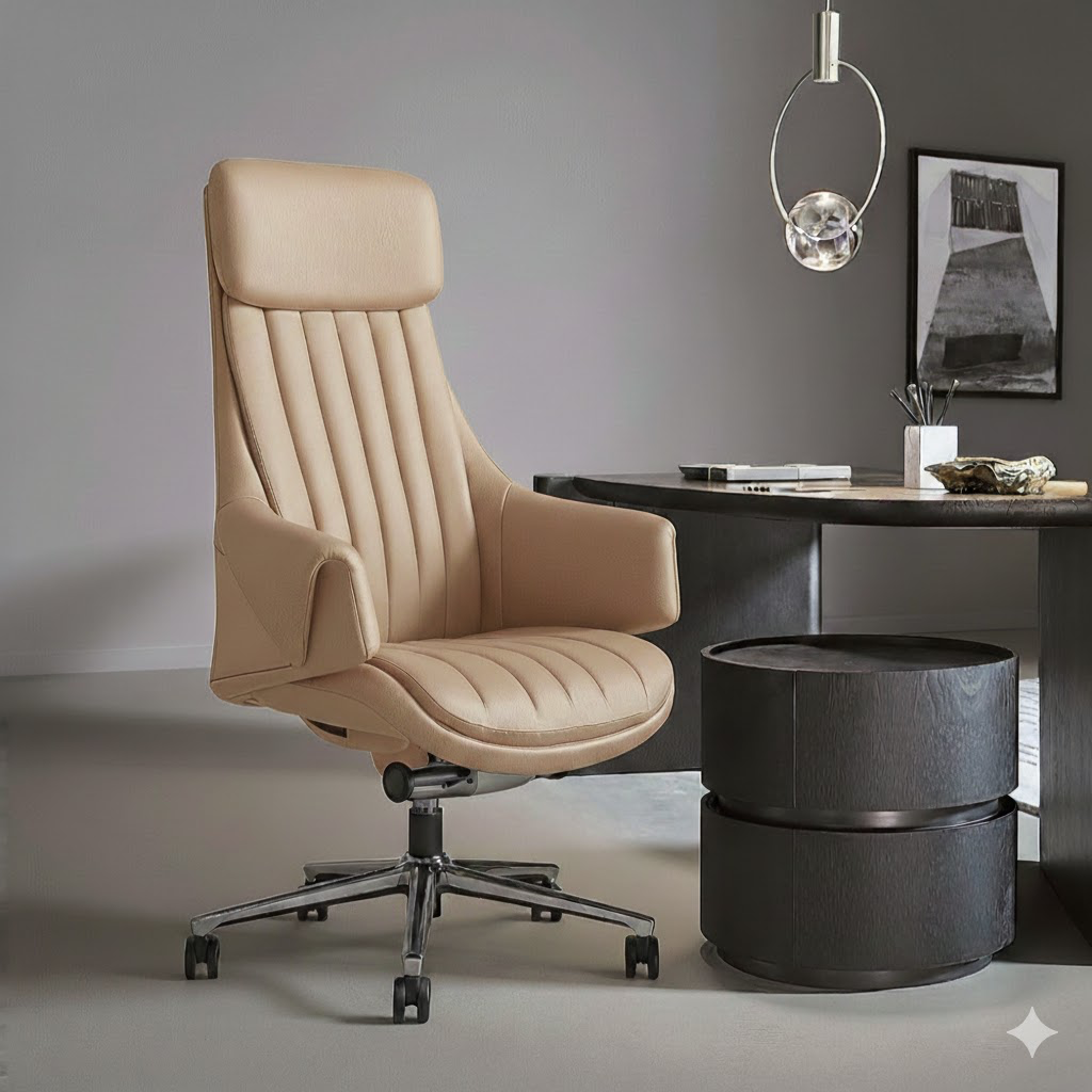[RAVELLO-HB-TN-PU] Ravello chair (Tan, PU Leather)