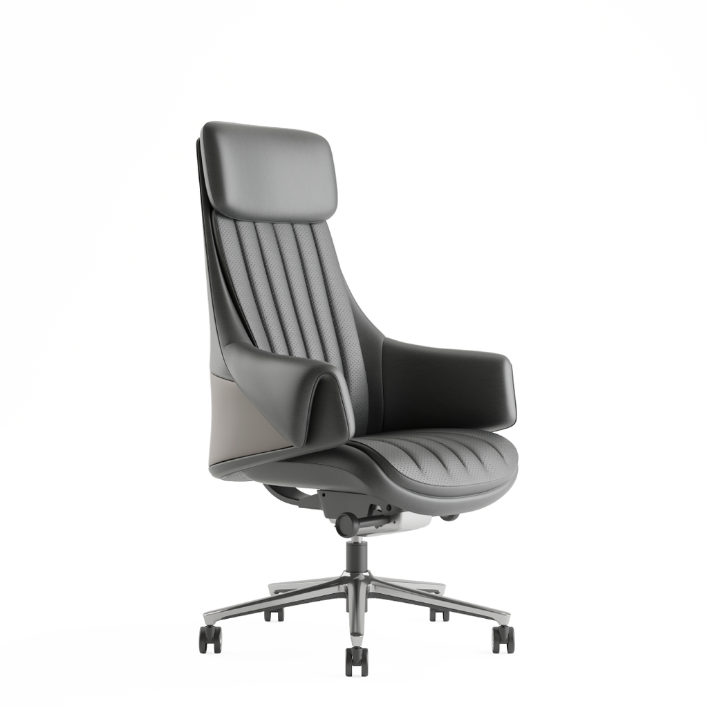 [RAVELLO-HB-S-BK-PU] Ravello chair (Black, PU Leather, Stripes)