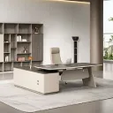 Legacy executive desk with side credenza (2000)